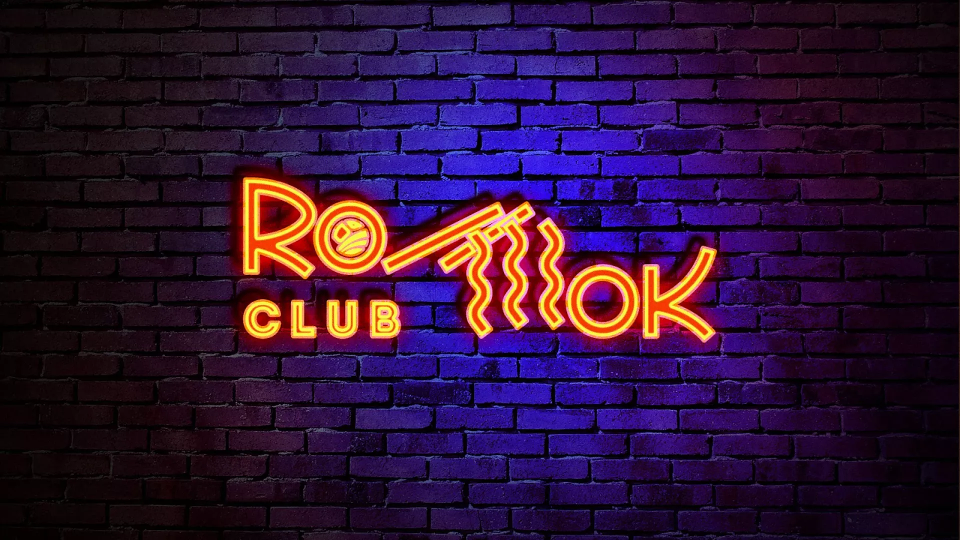 Разработка интерьерной вывески суши-бара «Roll Wok Club» в Монино